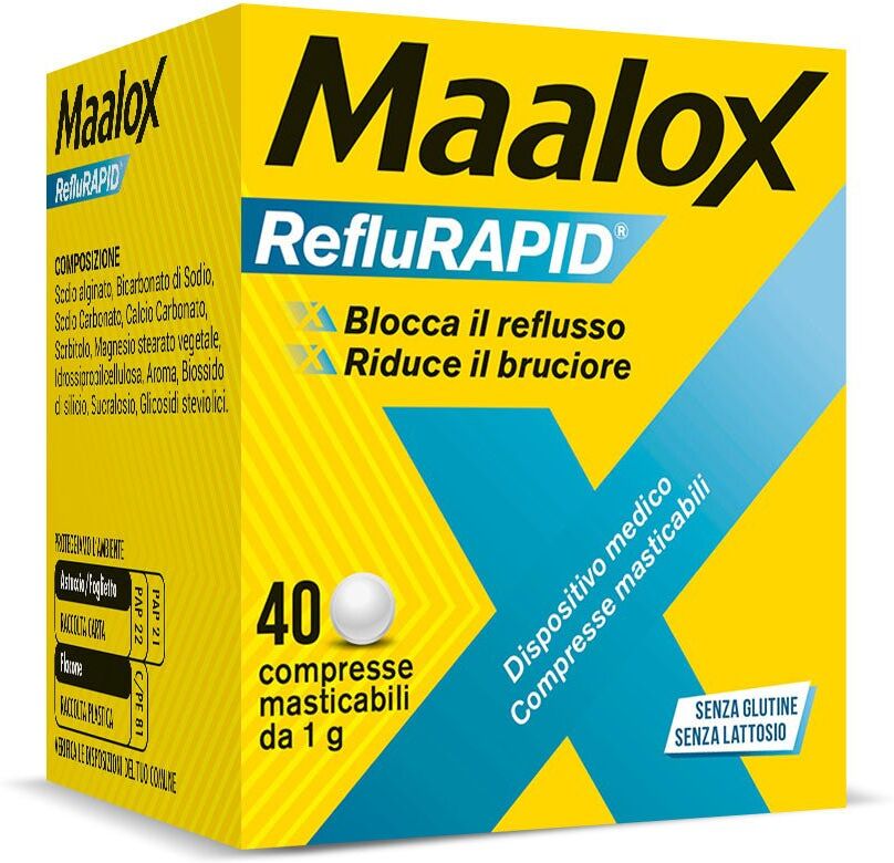 Opella Healthcare Maalox RefluRapid 40 compresse masticabili antiacido
