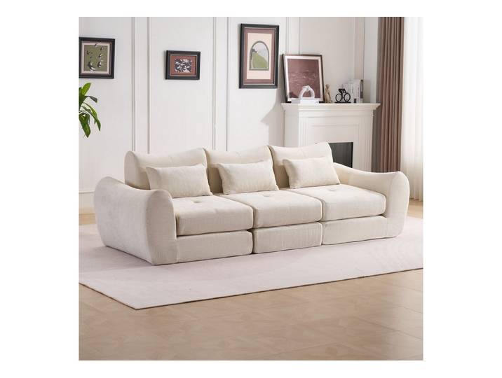 Orvane Sofa 262 cm breites 3-Sitzer-Sofa, Moderne Wohnzimmer-Sofas