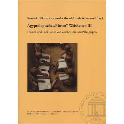Ägyptologische „Binsen“-Weisheiten III. Formen und Funktionen von Zeichenliste und Paläographie, Taschenbuch von , Franz Steiner Verlag,
