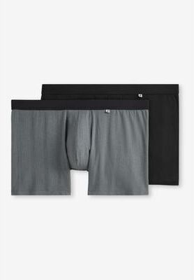 Men's Big & Tall Jockey® Hypersoft Boxer, 2-pack by Jockey in Black Grey (Size 3XL)