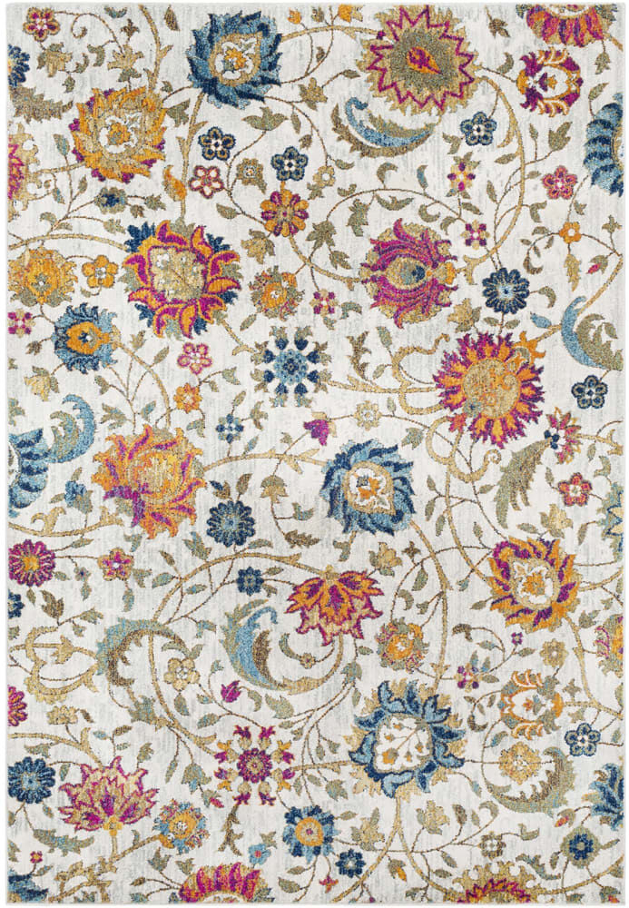 Livabliss Tapis bohème floral safran 160x220 Jaune 220x1x160cm