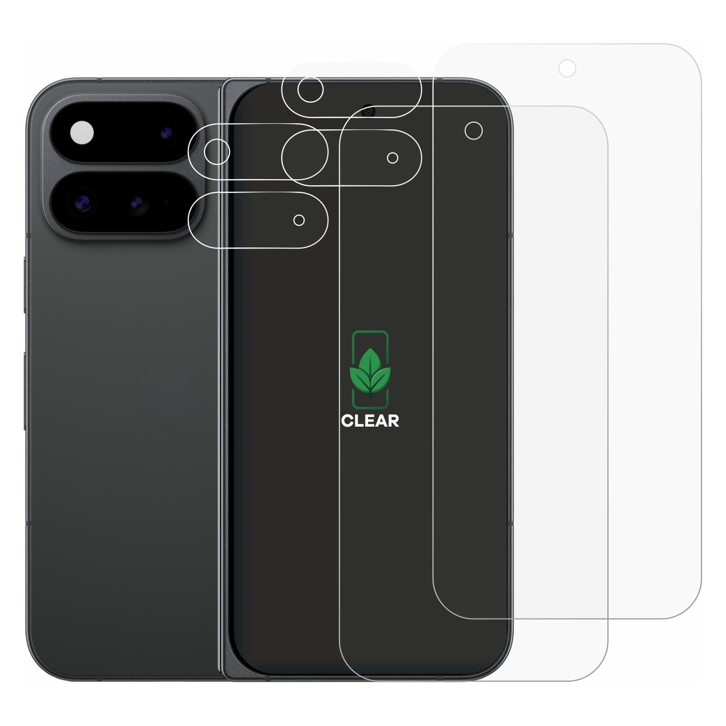 ScreenLeaf Schutzfolie für Google Pixel 11 Pro Fold (Display+Kamera) Displayschutz Display Schutz Folie Klar (2 Stk., Google Pixel 11 Pro Fold) (6164347)