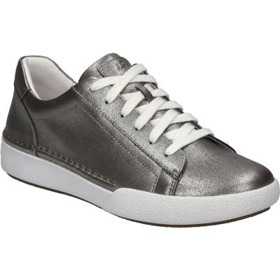 Sneaker JOSEF SEIBEL "Claire 01, platin", Damen, Gr. 38, grau (platin), Obermaterial: 100% Rindsleder Leather cow., Schuhe Sneaker