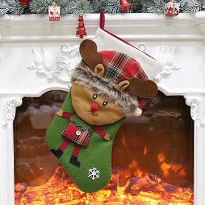 Inspired Deals Rustic Elk Christmas Ornament Christmas Stocking Ornament For Gift Bags & Holiday Tree Decor elk