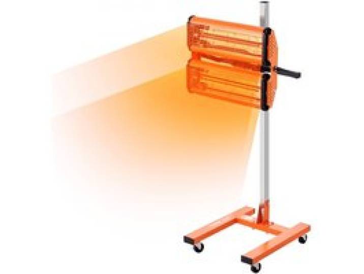 VEVOR Lampe polymérisation infrarouge, 2200 W, séchoir peinture voiture avec support, minuterie 1-60 min, chauffage cabine cuisson pulvérisation 0,48 ㎡, lampe à polymériser pour réparation séchage