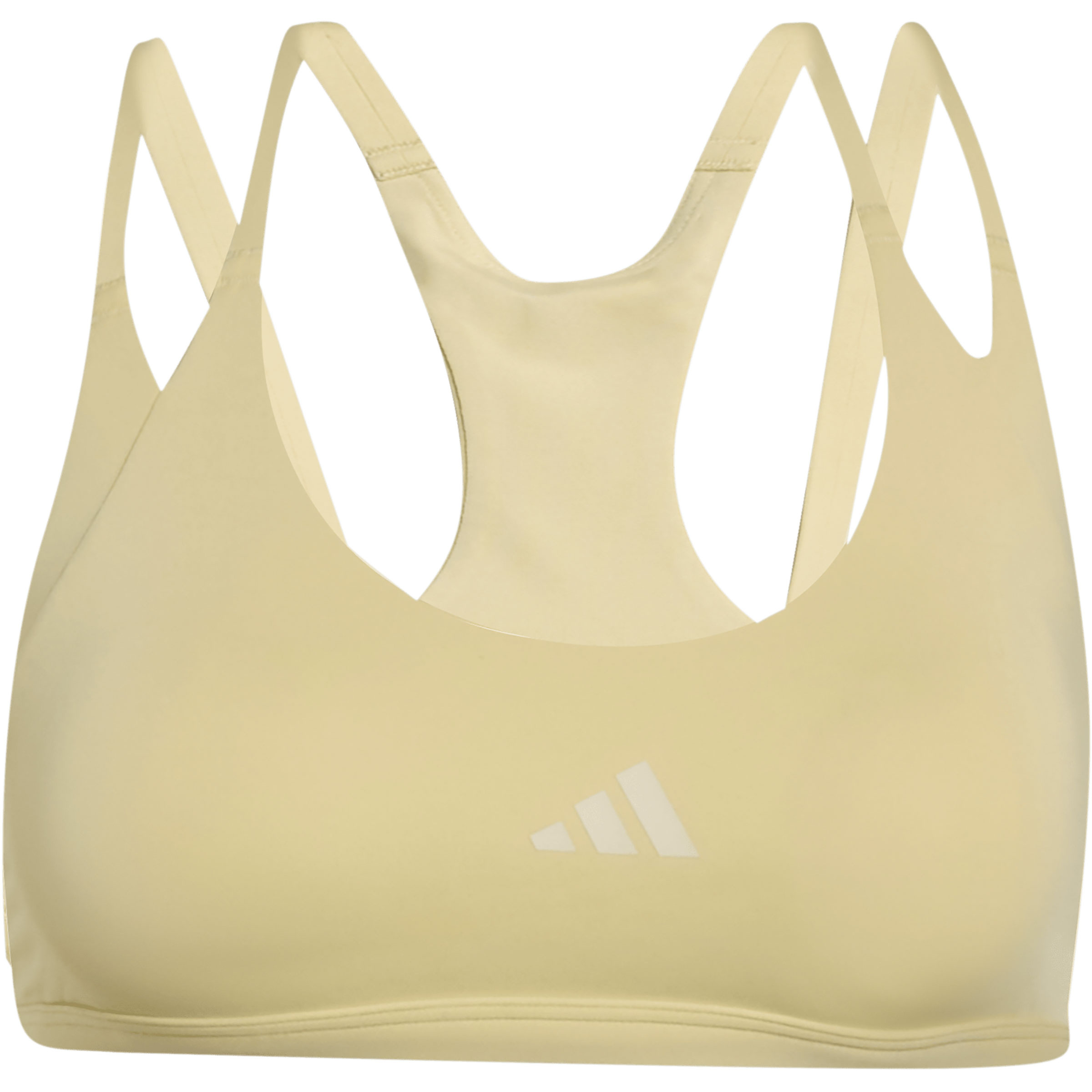 adidas Optime Workout Strappy Light Support Sport BH Damen Sport-BHs gelb Größe XS Training & Fitness Schnell trocknend