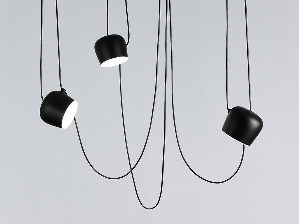 Flos Aim Small Pendelleuchte 3-flammig (schwarz) schwarz