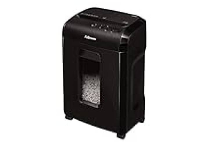 Fellowes destructeur Powershred 10M, destructeur de Papier Micro-Coupe 10 Feuilles, broyeur, Maison, Bureau, verrou de sécurité, DIN P5, Coupe croisée, Corbeille 19L, agrafes, Cartes de crédit