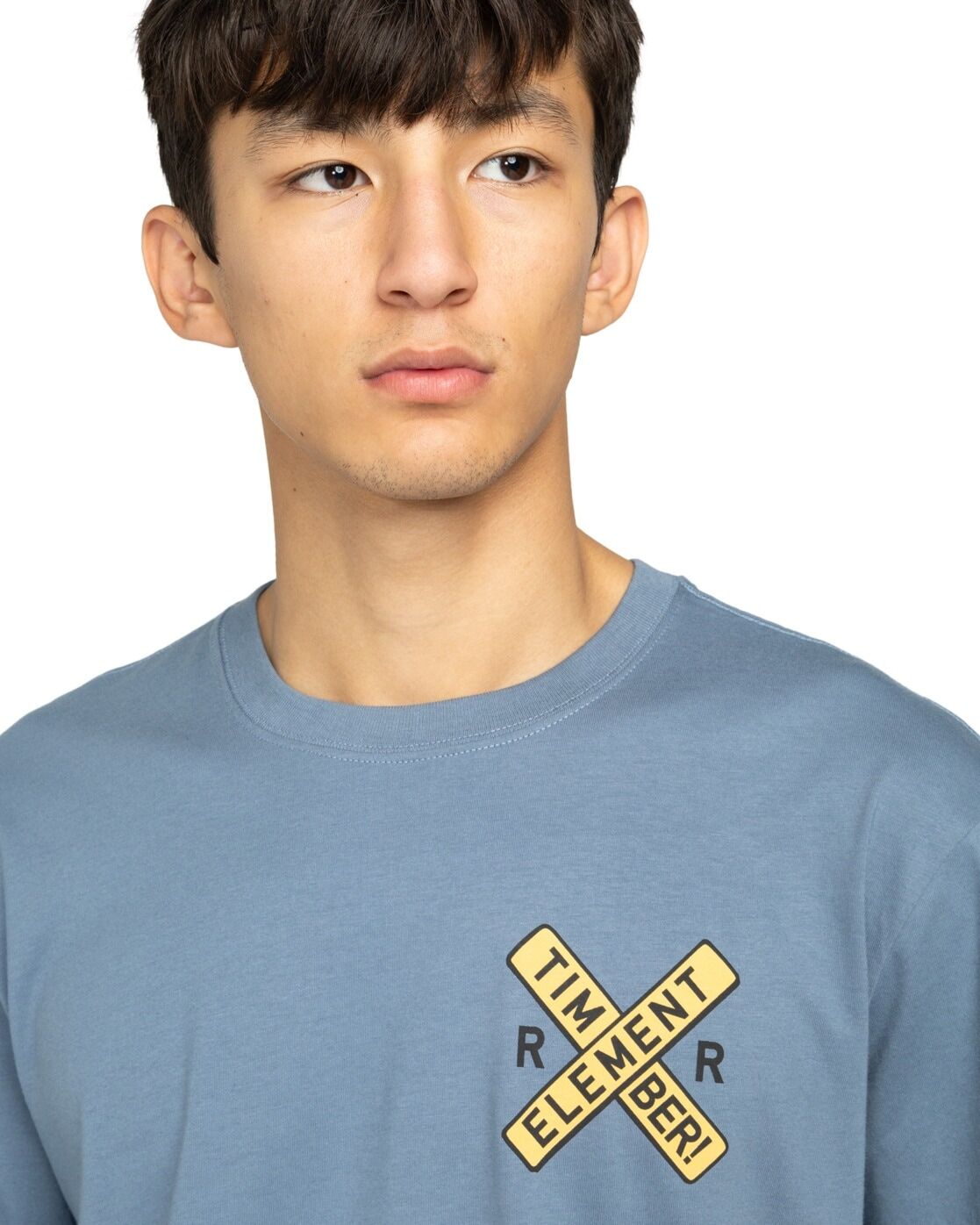 T-Shirt ELEMENT "Timber Freight Train", Herren, Gr. M, blau (blau mirage), Obermaterial: 100% Baumwolle., Shirts T-Shirt