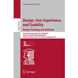 Design, User Experience, and Usability: Design Thinking and Methods, Fachbücher