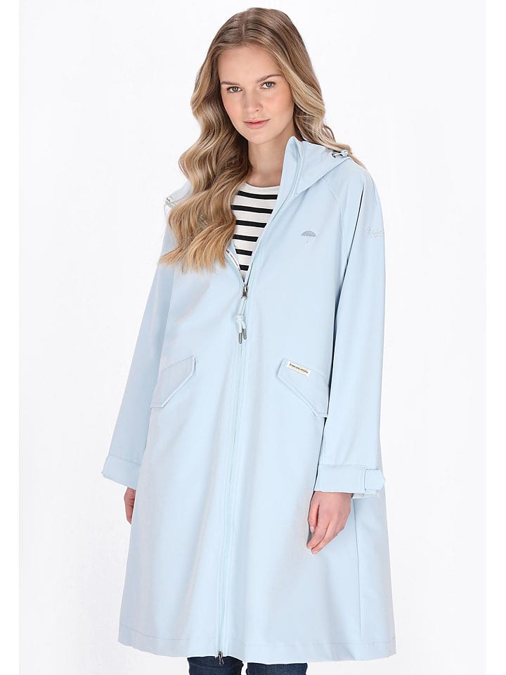 Schmuddelwedda Softshell-Mantel in Hellblau - XXL