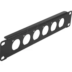 DELOCK 86501 - 10" D-Typ Patchpanel 6 Port schwarz