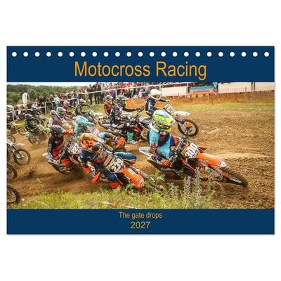 Motocross Racing - The gate drops (Tischkalender 2027 DIN A5 quer), CALVENDO Monatskalender