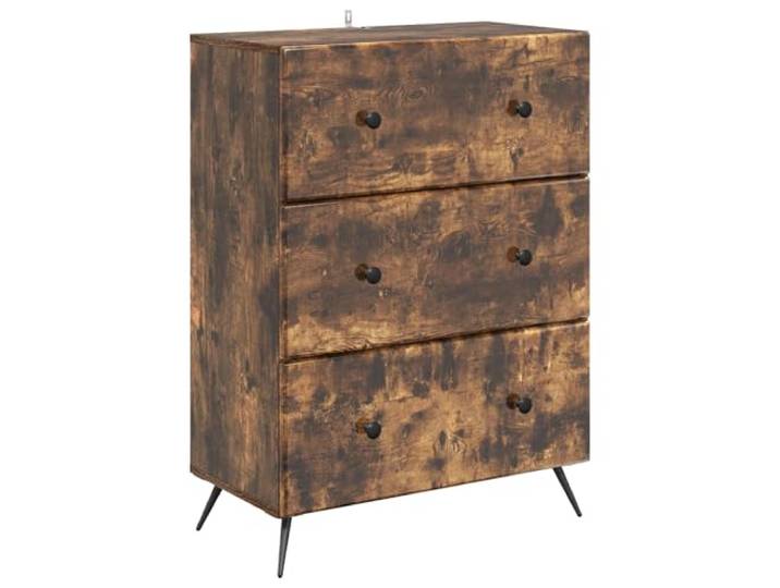 Heofavd Schubladenschrank 3 Schubladen Beistellschrank 66x34,5x90 cm