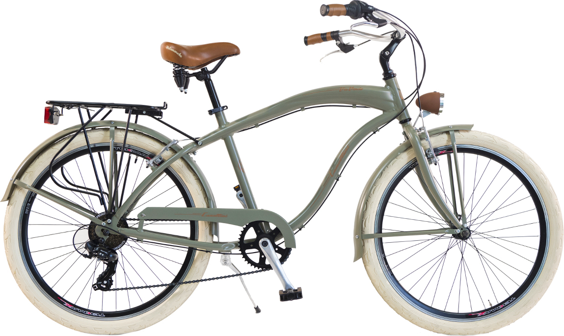 Via Veneto by Canellini Fahrrad Cruiser Mann Aluminium - Grun Matt