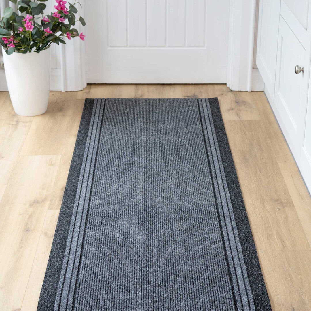 Breakwater Bay Jaycee cm Area Rug Gray Runner 80 x 426cm