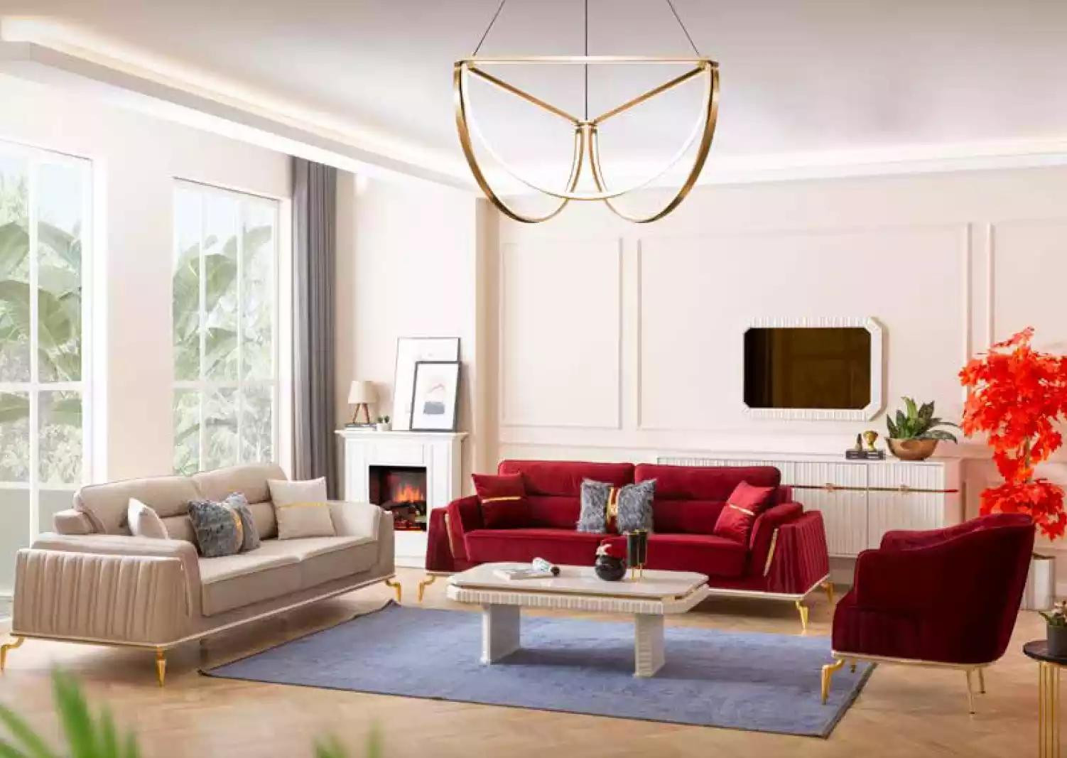 Moderne 3-delige design woonkamer meubelset Sofagarnitur 331