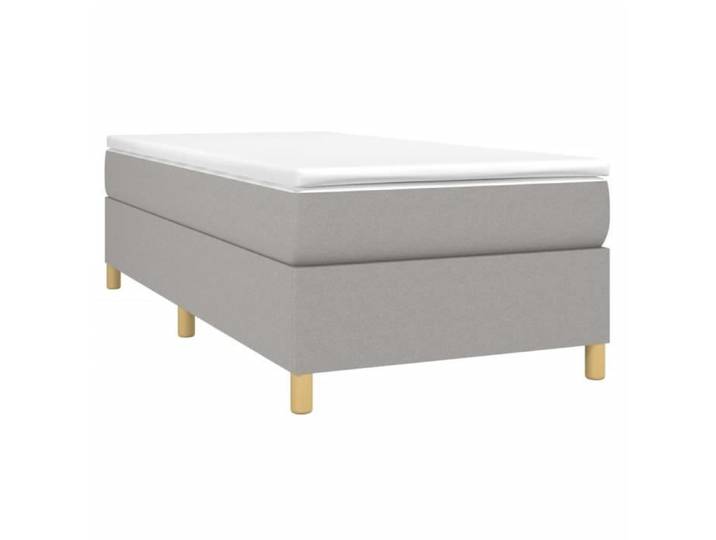 Sommier à lattes - AKOZON - Gris clair - 100x200 cm - Tissu durable - Montage facile
