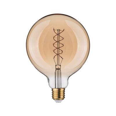 PAULMANN LED-Leuchtmittel "Rustic Shine G125 300lm 4,2W 1800K S gold 230V", gold (goldfarben), L:16,8cm Ø:12,5cm, Leuchtmittel