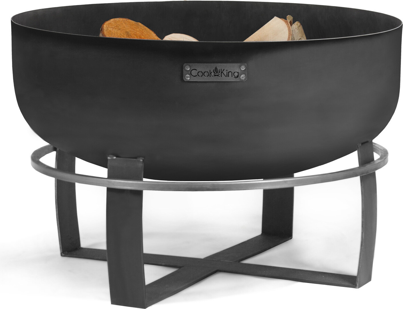 Vuurschaal XXL Viking van natuurlijk staal van Trizeratop - Diameter: 80 cm
