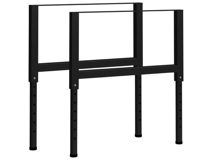 VidaXL - Metallrahmen metall, One Size, Schwarz
