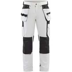 Blakläder, Arbeitshose, BlÃ¥kläder 1079 Werkbroek voor schilder/stucadoor met 4-weg stretch - wit/donkergrijs - 52 (L) (52)