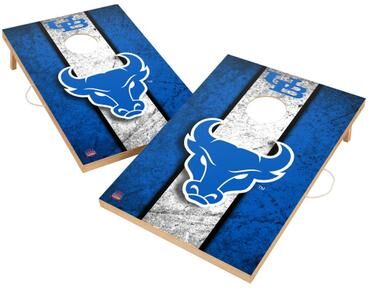 Skip's Garage Vintage Buffalo SUNY Bulls 2x4 Tailgate Cornhole Boards