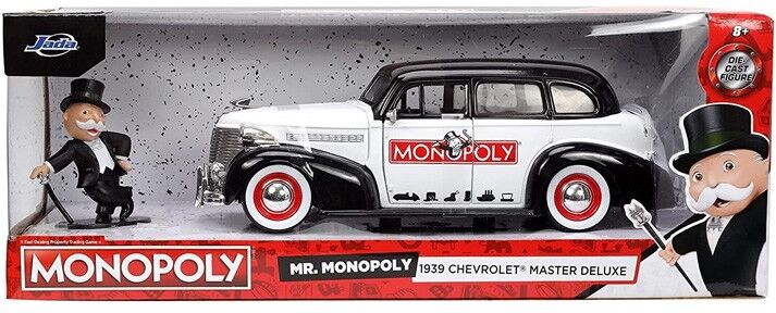 Miniature 1:24 Chevrolet Master Mr Monopoly Figure Bi-Color 1939 - Jada Toys