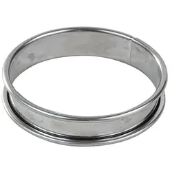 Gobel - Tortenring - Edelstahl - gerollte Ränder - Stärke 4/10 - Ø 90 mm H 20 mm - 824930