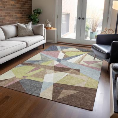 Addison Rugs Machine Washable Indoor/ Outdoor Funky Abstract Chantille Rug