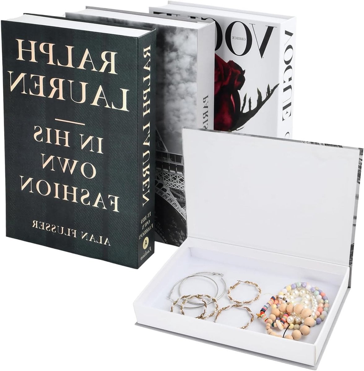 Set van 3 Decoratieve Boeken voor Salontafel - Moderne Kunst en Mode Decoratie