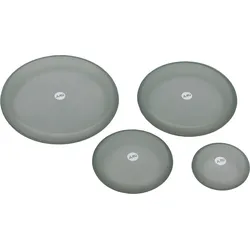Berger Silikondeckel-Set 4-teilig für Gläser und Schüsseln grün