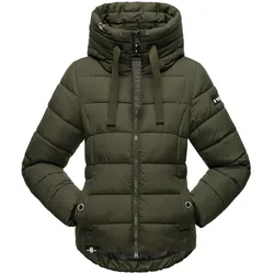 NAVAHOO Damen Steppjacke stylische Winterjacke mit Kapuze Amayaa