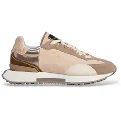 Pepe Jeans für Damen. PLS600072 Archer West Sneakers beige (40), Stoff, Wohnung, Schnürsenkel, Lässig