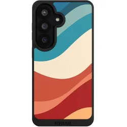 Nivocase Handyhülle für Samsung Galaxy S26 Hülle NIVOpure Case Schwarz Farbe Farbverlauf Welle (Samsung Galaxy S26), Smartphone Hülle, Schwarz