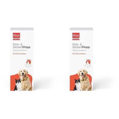 PHA Floh & ZeckenStopp Pumpspray f.Hunde/Katzen 2x 2x100 ml Spray