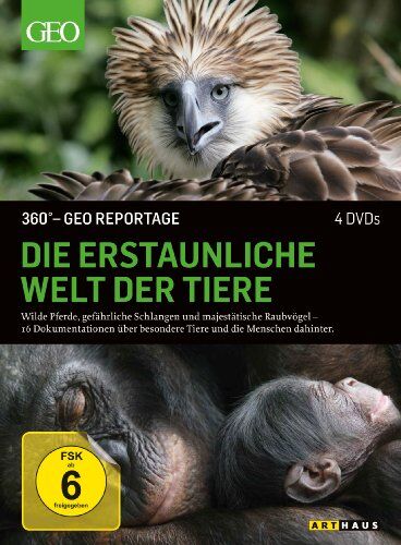 360 Grad - GEO Reportage: Die erstaunliche Welt der Tiere [4 DVDs] - Preis vom 11.10.2026 03:10:56 h