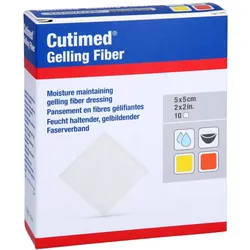 Cutimed Gelling Fiber Kompresse 5x5cm 10 St