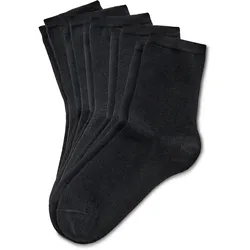 Tchibo - 5 Paar Socken - Damen - Gr. 39-42 - schwarz