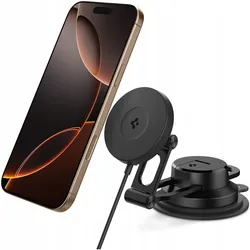 OneTap Pro 4 MagSafe Car Mount Wireless Charger Dashboard / Windshield - Black, Auto Adapter, Schwarz