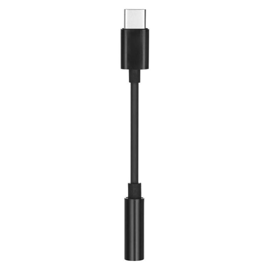 Partner Telecom Converter OEM Adapter AUX Type C (male) to Jack 3,5 mm (female) black (Digital -> Analog, Klinkenadapter) (37681354)