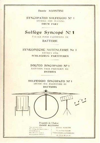 Agostini Dante - Agostini solfege Syncopé Vol.1 - Preis vom 11.10.2026 03:10:56 h