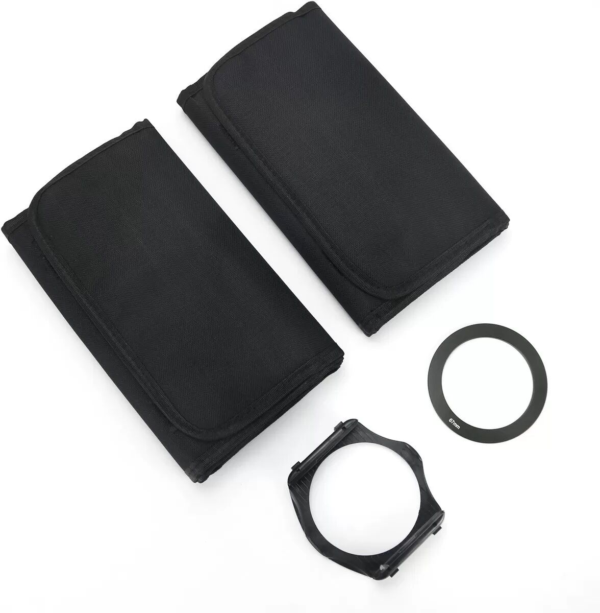 INF Kit de filtres carrés avec bague d'adaptation 67MM compatible avec appareils photo, 24 filtres dégradés et polarisants pour