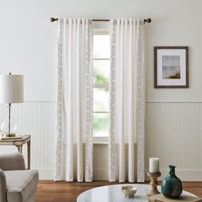 Martha Stewart Plume Curtain Panel Pair