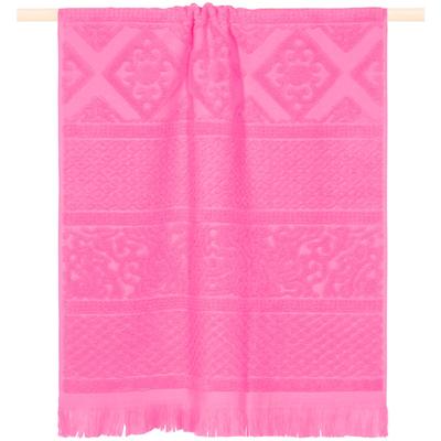 Duschtuch PAD "HARLEM, 70x140 cm", pink, B:70cm L:140cm, Frottee, Frottee, Handtücher, hochwertige Jacquard-Webung, besonders weicher Griff, mit Fransen