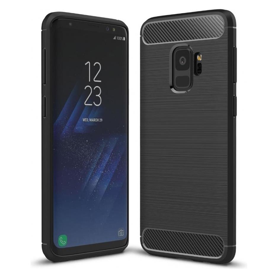 Screenguard Samsung Galaxy S9 Hülle Carbon Brushed Soft TPU (Samsung Galaxy S9) (00023545)
