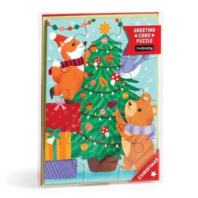 Christmas Critters Greeting Card Puzzle, von Mudpuppy, Galison, 978-0-7353-8621-1