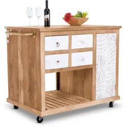 Küchenwagen SANSIBAR AMRUM (BHT 125x104x80 cm) - BHT 125x104x80 cm
