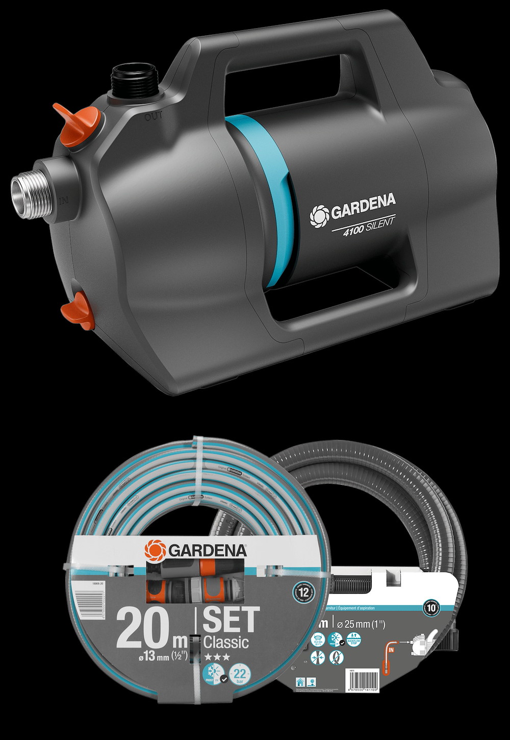GARDENA Gartenpumpe 4200 Silent Set 16957612
