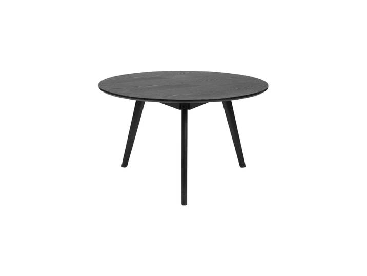Runder Couchtisch „Yumi“ Ø 90 cm Esche Schwarz Rowico
